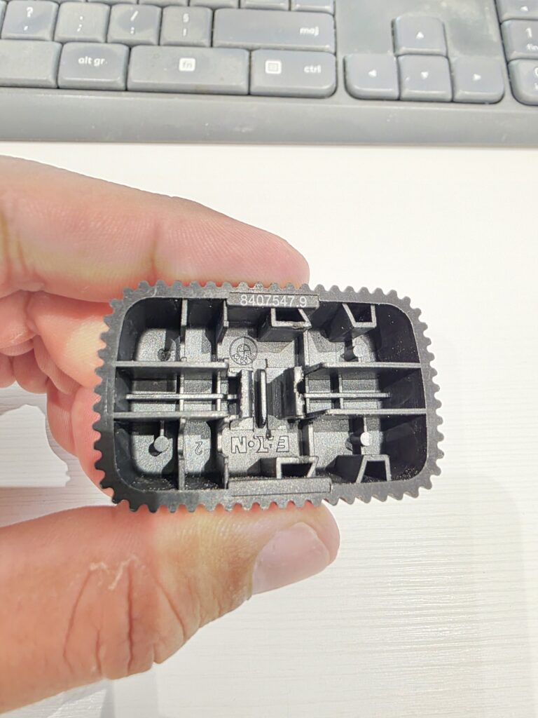 Bouton de réglage de siège BMW Z3 d’origine avant numérisation 3D