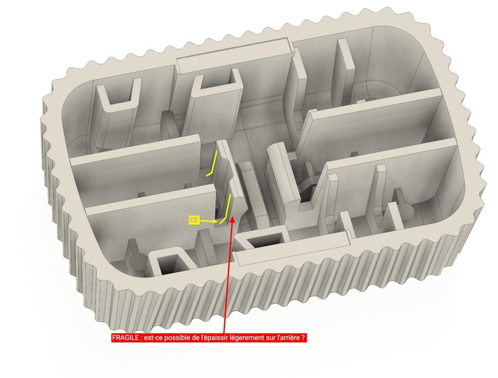 Modélisation CAO du bouton de siège BMW Z3 à partir du scan 3D