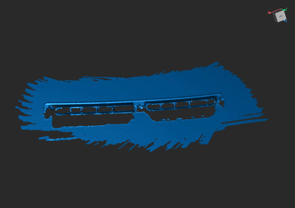 Scan 3D de la grille d’aération Renault Alpine A610 pour reproduction