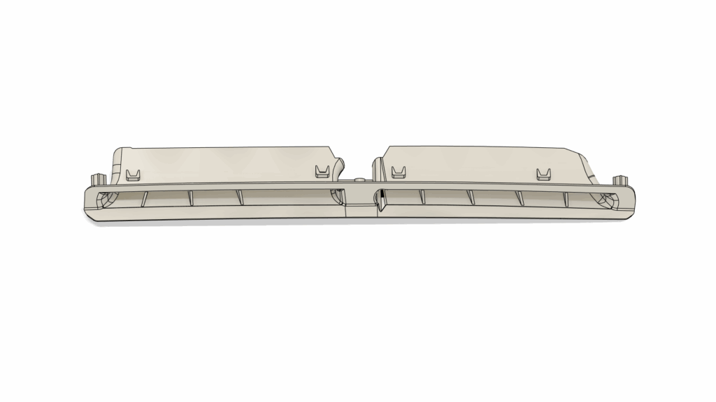 Modélisation CAO de la grille de ventilation Renault Alpine A610