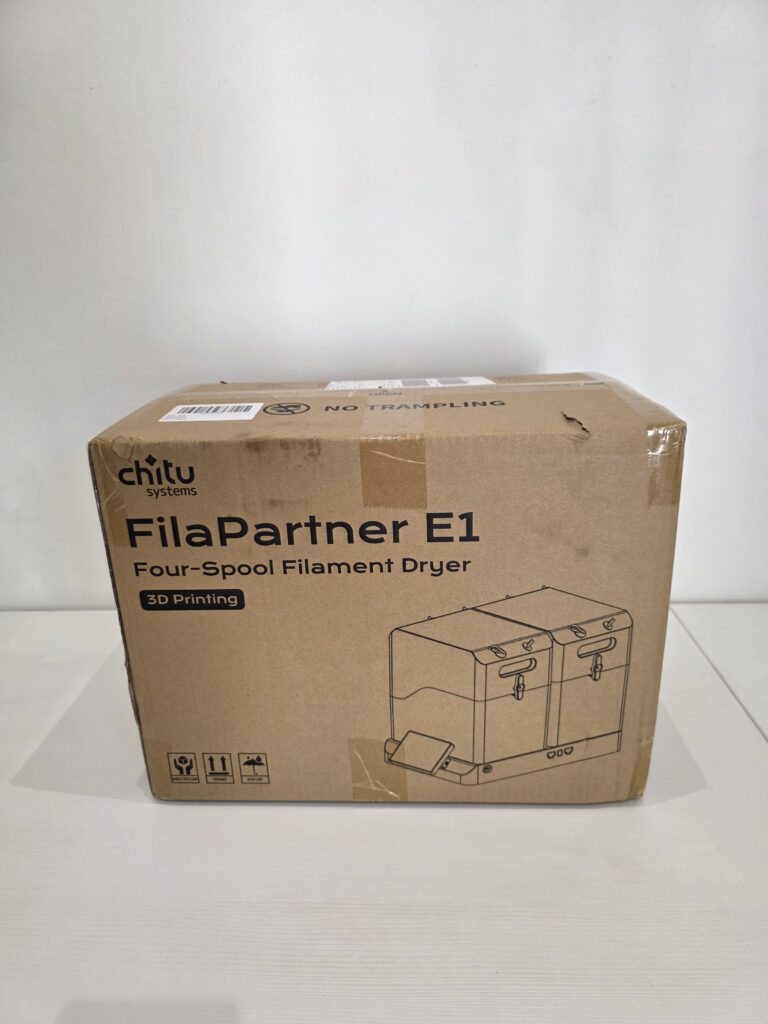 Séchoir à filament 3D FilaPartner E1 de Chitu Systems – test complet AzurMedia.fr avec double chambre modulaire pour quatre bobines.